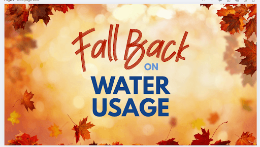 Fall Back on Water Usage