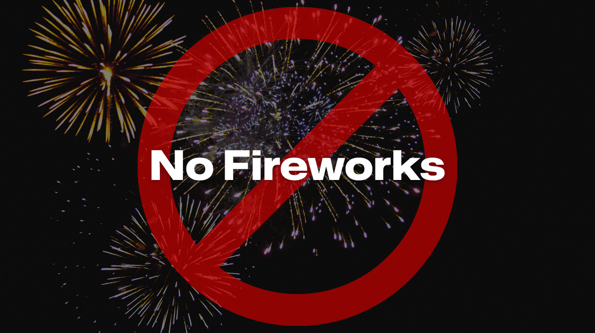 No Fireworks Graphic