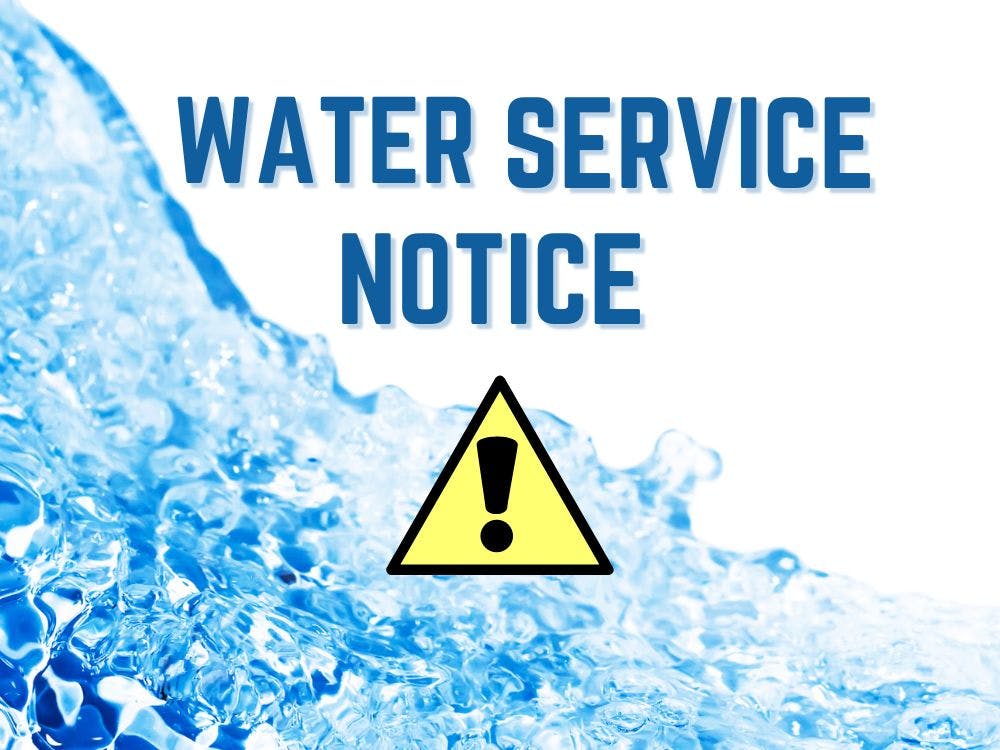 Water Service Notice